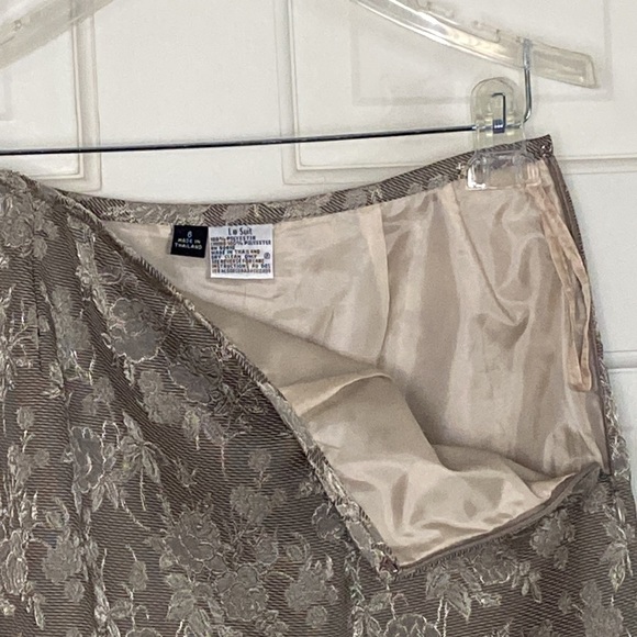 Le Suit 2pc Taupe Skirt Suit - Picture 8 of 14